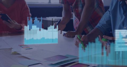 Business Team Analyzing Financial Data Graphics in Modern Office - Download Free Stock Images Pikwizard.com
