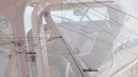 Digital Network and Aviation Technology Overlay on Cockpit