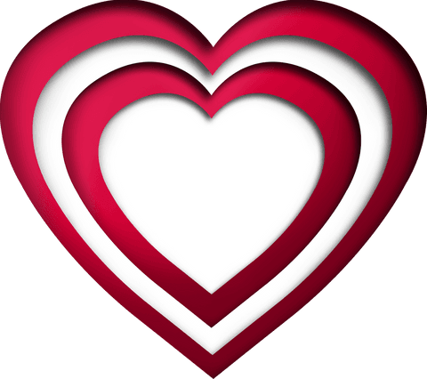 Layered Heart Symbol on Transparent Background for Love Concept - Download Free Stock Videos Pikwizard.com