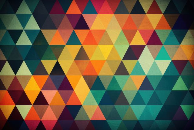 Colourful polygon background with triangles, created using generative ai technology - Download Free Stock Photos Pikwizard.com
