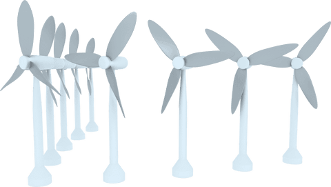 transparent blue wind turbine array illustration - Download Free Stock Videos Pikwizard.com
