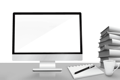 modern computer monitor with copy space on transparent background - Download Free Stock Videos Pikwizard.com