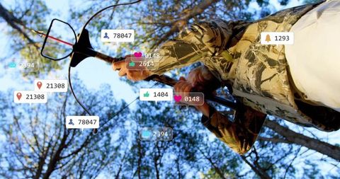 Adventurous outdoor treasure hunting with social media flair