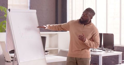 Business Professional Presenting Strategy on Office Whiteboard - Download Free Stock Images Pikwizard.com
