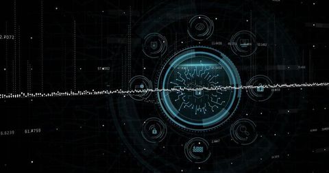 Cybersecurity Interface with Global Data Network Visualization - Download Free Stock Images Pikwizard.com