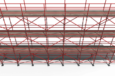 transparent red metal scaffolding structure 3d render - Download Free Stock Videos Pikwizard.com