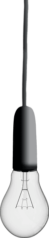 Digital Illustration of Light Bulb with Cable on Transparent Background - Download Free Stock Videos Pikwizard.com
