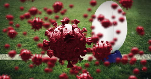 Virtual Virus Disrupts Rugby Game, Uniting Pandemic with Sport
