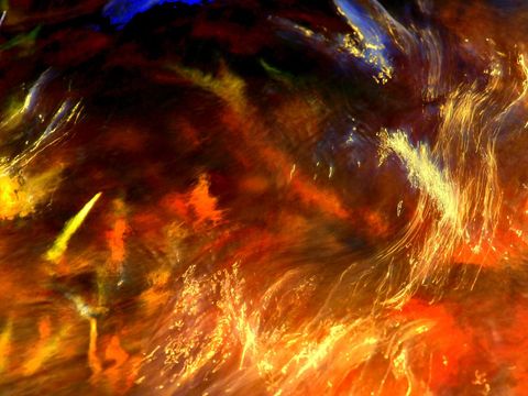 Abstract Fiery Texture with Dynamic Swirling Colors