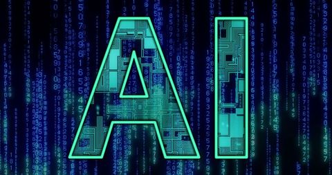 Futuristic AI Concept with Digital Circuit Patterns - Download Free Stock Images Pikwizard.com