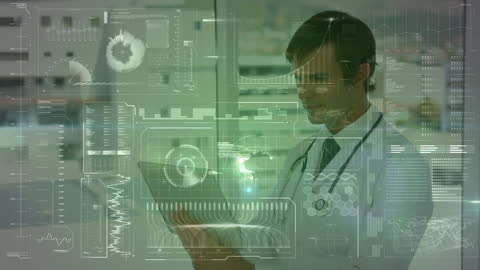 Digital Health Interface with Doctor Using Tablet