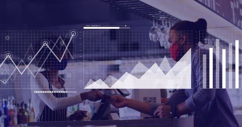 Digital Finance Overview Above Cafe Environment