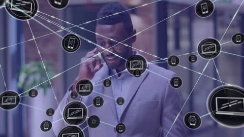 Business Professional Embracing IoT Connectivity