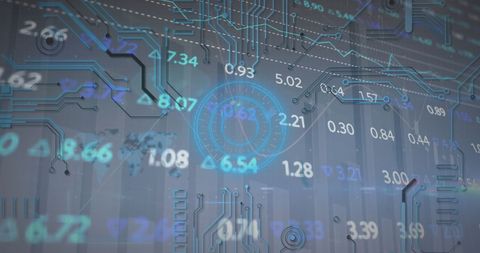 Futuristic Global Data Processing and Analysis Interface - Download Free Stock Images Pikwizard.com
