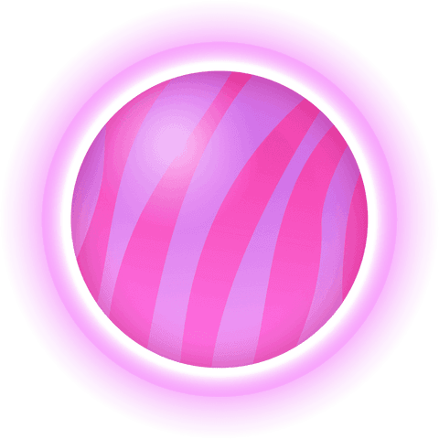transparent pink striped orb with ring on infinite background - Download Free Stock Videos Pikwizard.com
