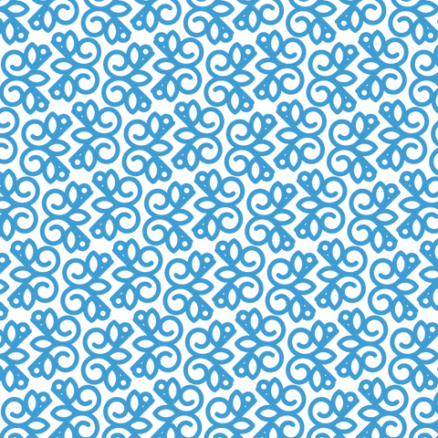 blue floral ornamental pattern on transparent background - Download Free Stock Videos Pikwizard.com