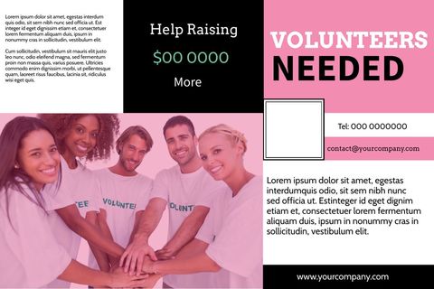 Smiling Volunteers Promoting Community Involvement and Teamwork - Download Free Stock Templates Pikwizard.com