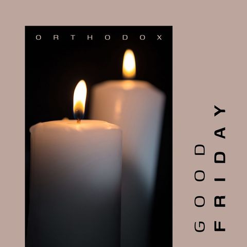 orthodox good friday candlelight reflection - Download Free Stock Templates Pikwizard.com