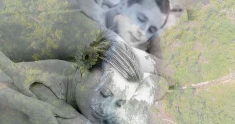 Spa Relaxation Massage for Couples with Nature Imagery