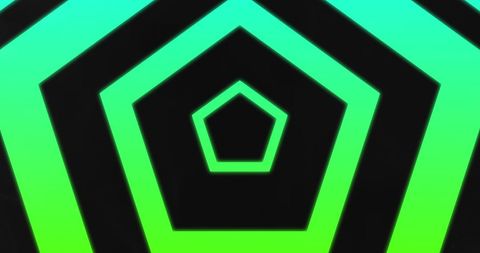 Glowing Neon Green Pentagons on Black Background - Download Free Stock Images Pikwizard.com