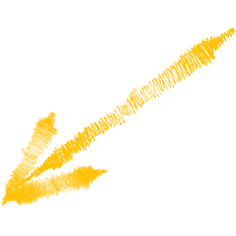 Yellow Hand-Painted Arrow with Transparent Background - Download Free Stock Videos Pikwizard.com