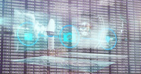 Abstract Data Security Concept with Surveillance - Download Free Stock Images Pikwizard.com