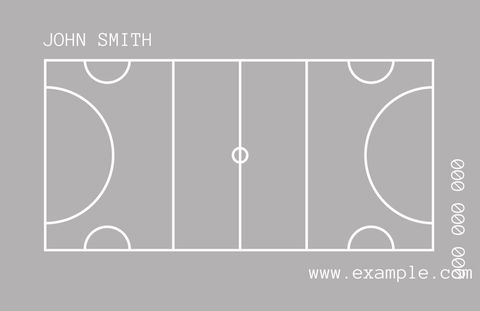 Minimalist Soccer Field Business Card Template Design - Download Free Stock Templates Pikwizard.com