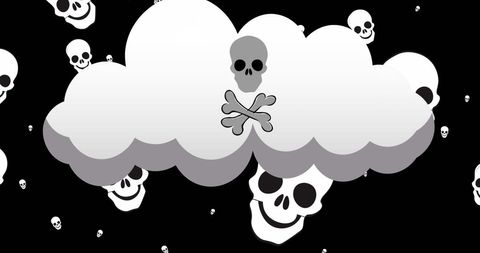 Stylized Skulls and Crossbones Represent Climate Danger - Download Free Stock Images Pikwizard.com