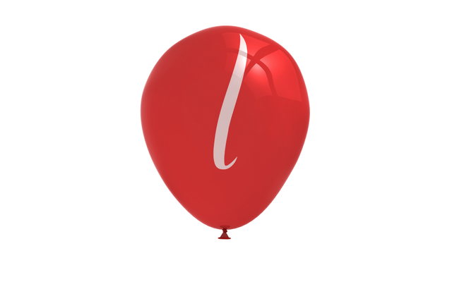 Red Balloon with Letter L on Transparent Background - Download Free Stock Videos Pikwizard.com