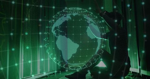 Futuristic AI Data Processing with Virtual Reality - Download Free Stock Images Pikwizard.com
