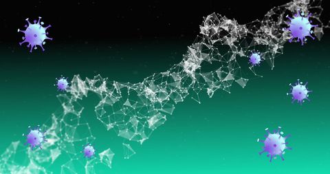Digital Representation of Viruses and DNA Strand - Download Free Stock Images Pikwizard.com