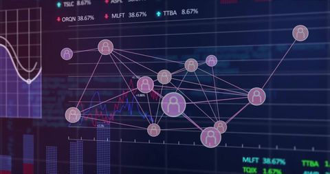 Digital Connections with Financial Data Interface Concept - Download Free Stock Images Pikwizard.com