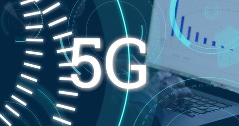 Futuristic Network Concept with 5G and Digital Analytics - Download Free Stock Images Pikwizard.com