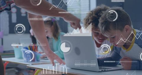 Diverse Schoolchildren Learning Data Analysis with Teacher