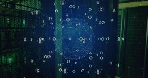 Global AI Network in Dark Server Room - Download Free Stock Images Pikwizard.com