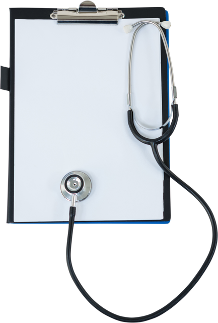 Clipboard and Stethoscope Isolated with Transparent Background, Copy space - Download Free Stock Videos Pikwizard.com