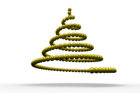 yellow christmas tree spiral on transparent background - Download Free Stock Videos Pikwizard.com