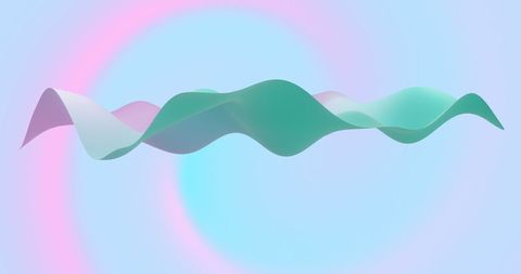 Colorful Abstract Wave with Smooth Gradients on Soft Blue Background - Download Free Stock Images Pikwizard.com