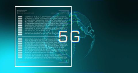 5G Technology Overlaying Digital Globe With Data Interface Concept - Download Free Stock Images Pikwizard.com