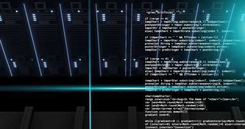 Digital Data Processing in Secure Server Facility - Download Free Stock Images Pikwizard.com