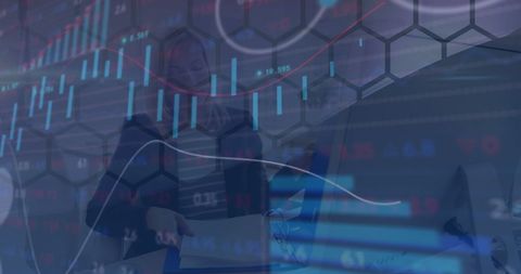 businesswoman analyzing data on digital interface innovation - Download Free Stock Images Pikwizard.com