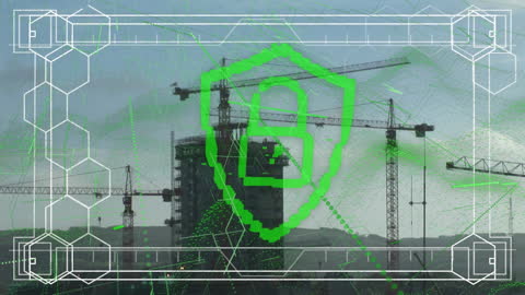 Cybersecurity in Construction Technology Concept