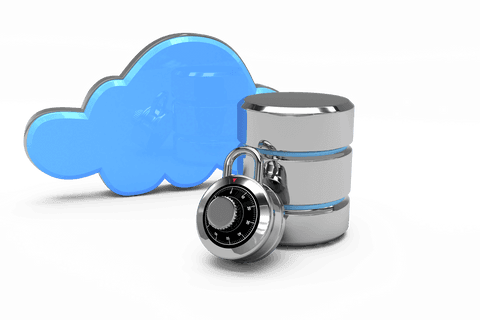 cloud database security with lock and transparent icon - Download Free Stock Videos Pikwizard.com