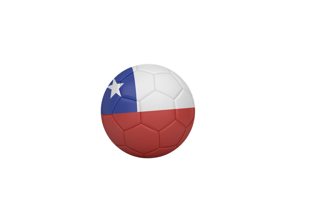 Soccer Ball with Chilean Flag Design on Transparent Background - Download Free Stock Videos Pikwizard.com