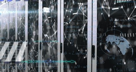 Advanced Data Analysis in Modern Server Room - Download Free Stock Images Pikwizard.com
