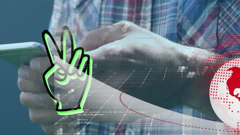 Digital Communication Global Connection Media Concept