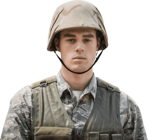 caucasian male soldier in military uniform pose on transparent background - Download Free Stock Videos Pikwizard.com