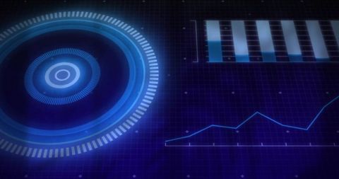Futuristic Data Interface with Graphs and Analysis Technology - Download Free Stock Images Pikwizard.com