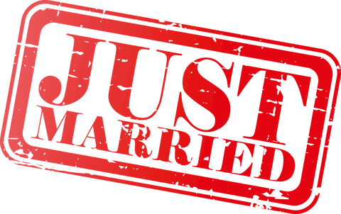 red just married stamp illustration on transparent background - Download Free Stock Videos Pikwizard.com