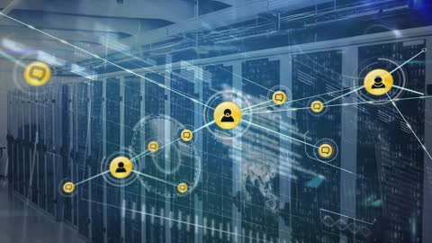 Networking Animation in Modern Server Room Environment